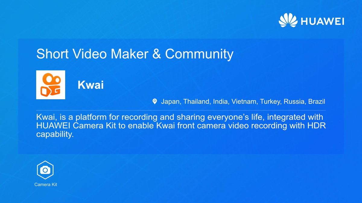 Huawei_devs's tweet image. Make the most of Huawei phone cameras’ powerful image processing capabilities with HUAWEI Camera Kit:

✅ Wide aperture
✅ HDR
✅ Portrait

…and much more!

So your users can take stunning images and vivid videos! 💪

More 👉 bit.ly/2Ve7xhg

#HuaweiDevelopers #HWDevCase