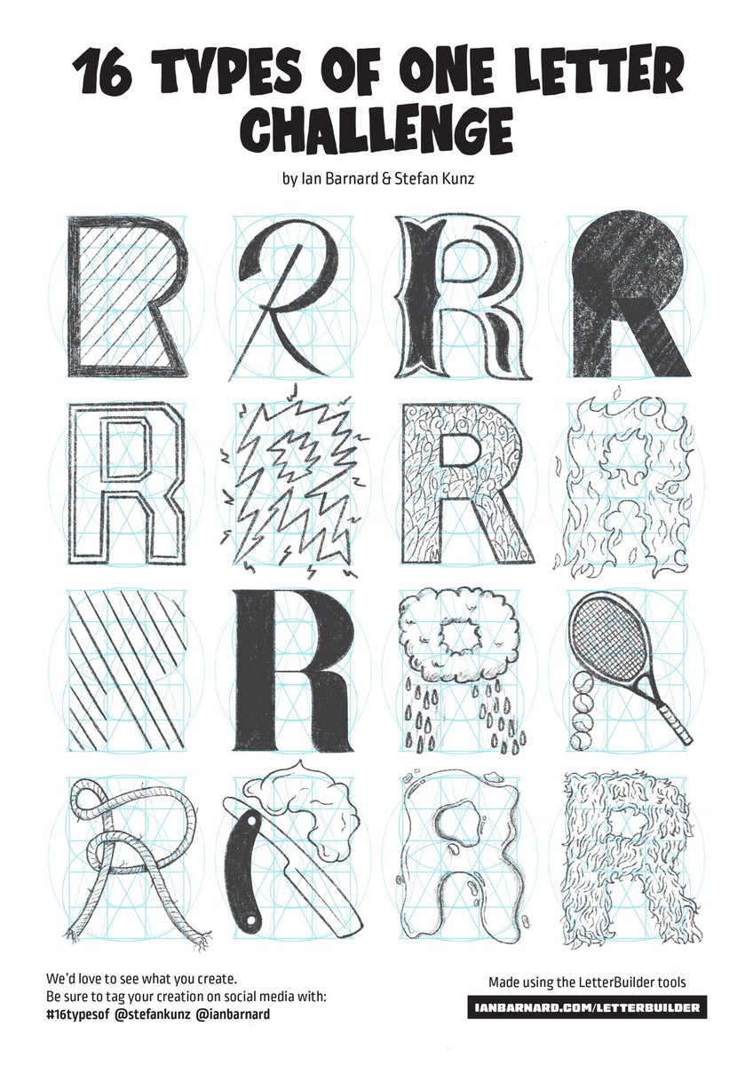 RobChapDesign's tweet photo. My attempt at the #16typesof challenge, with 16 types of the letter 'R'.
#typography #type #graphicdesign #lettering #inspiration #designinspiration #design #designer #sketching #drawing #procreate #ipadpro #ipad https://t.co/iJQeyFIHiD