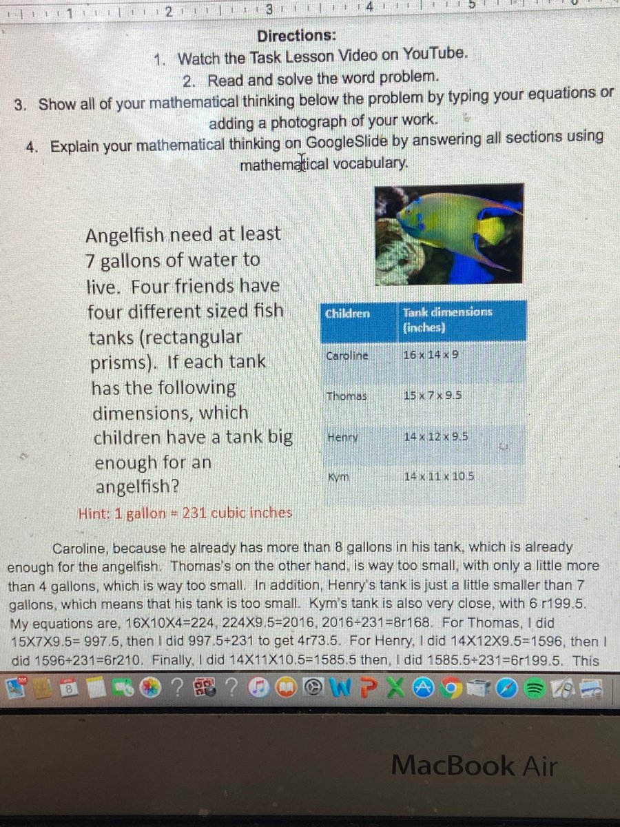 ps159q's tweet photo. The brilliant mathematicians of 321 and 324 still continue to engage in A4A tasks even at home���! Students shared their notice and wonders, a mathematical explanation, advice, math practices and showed their mathematical thinking through google classroom! https://t.co/5R1yjUCb3W