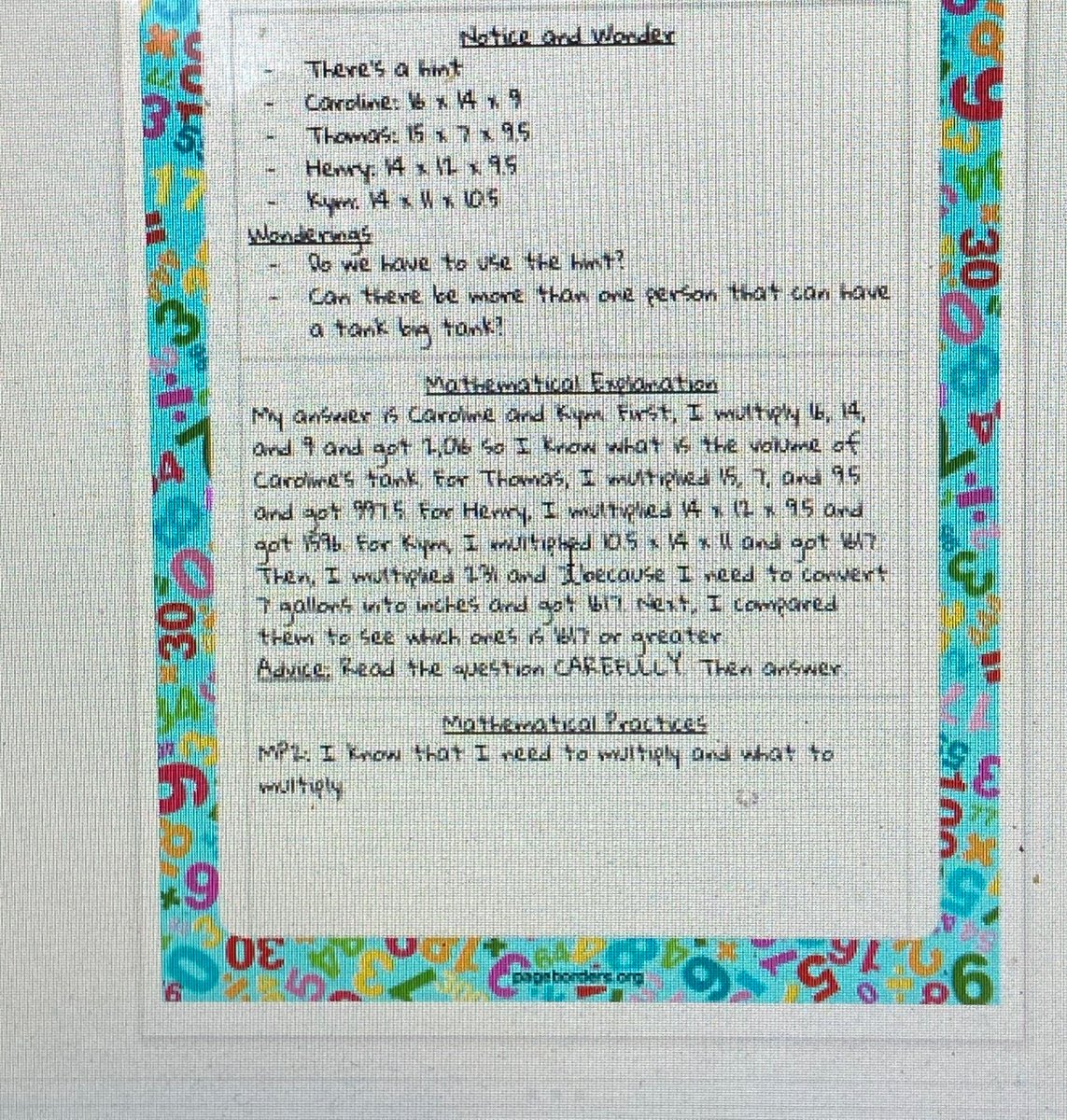 ps159q's tweet photo. The brilliant mathematicians of 321 and 324 still continue to engage in A4A tasks even at home���! Students shared their notice and wonders, a mathematical explanation, advice, math practices and showed their mathematical thinking through google classroom! https://t.co/5R1yjUCb3W