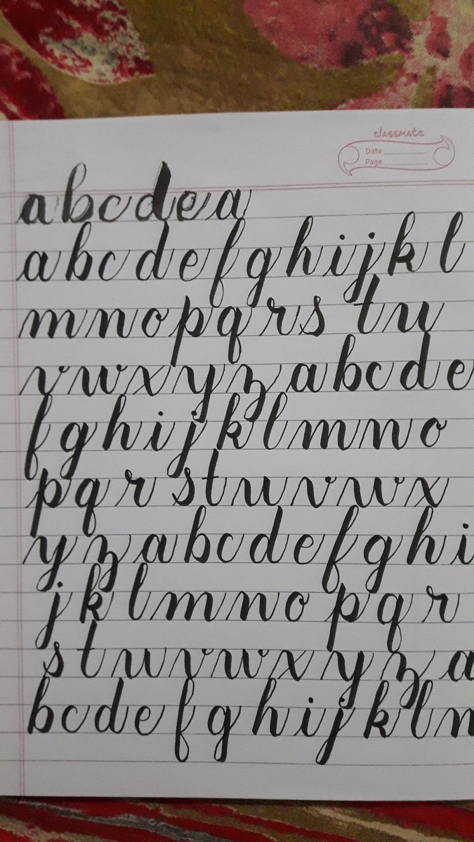 sanjeevyadavIT's tweet photo. Day 28 #100DaysOfCalligraphy
All alphabets together π https://t.co/8UYl6P8PfA