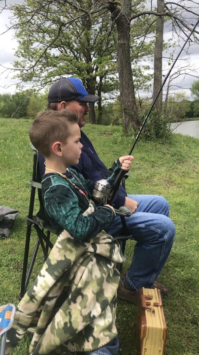 coach_sather's tweet photo. Day 3 quarantine craft picked by my nephew Waylon. He wanted to make fishing necklaces to attract fish 😂🐢 #BwoodQuarantineSpiritWeek https://t.co/EXCsf6RJNr