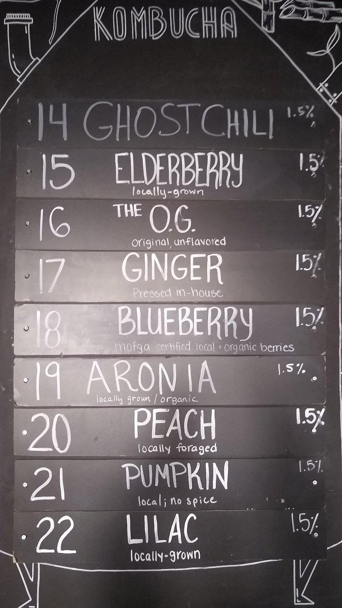 We have really nice lineup of Kombucha right now. Order now for curbside pickup at fermentory.com