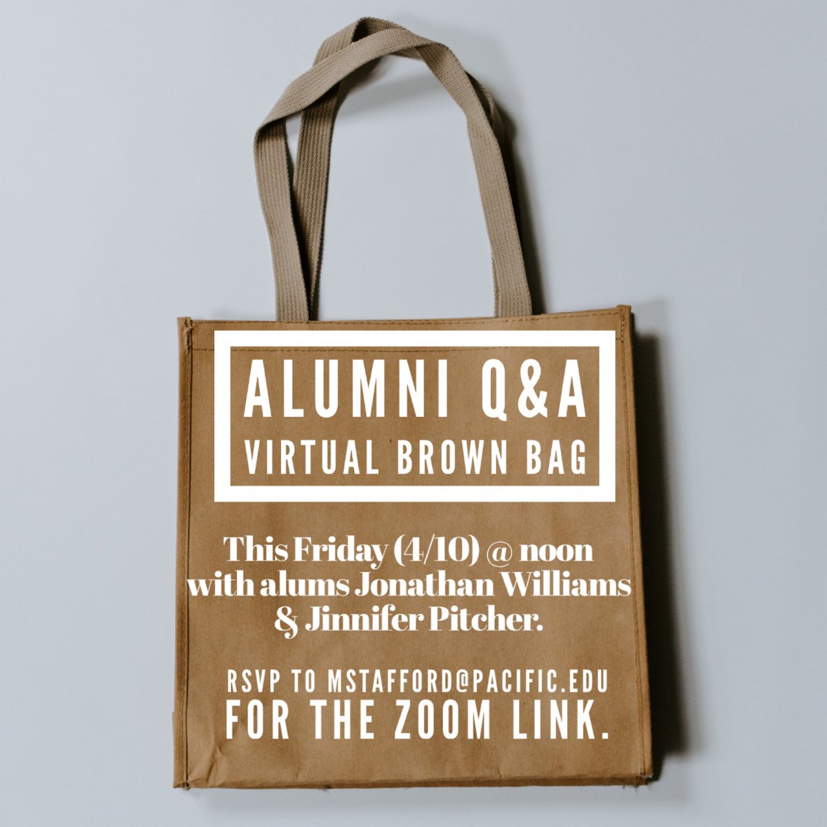 This week's topic is working for the state government. RSVP for the zoom link!