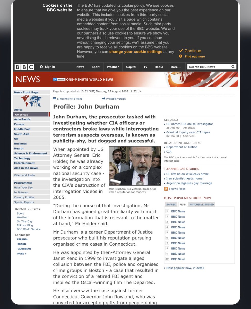 3910-  https://www.nationalreview.com/2019/11/john-durham-last-trusted-prosecutor-in-washington/ http://news.bbc.co.uk/2/hi/americas/8219763.stmQ