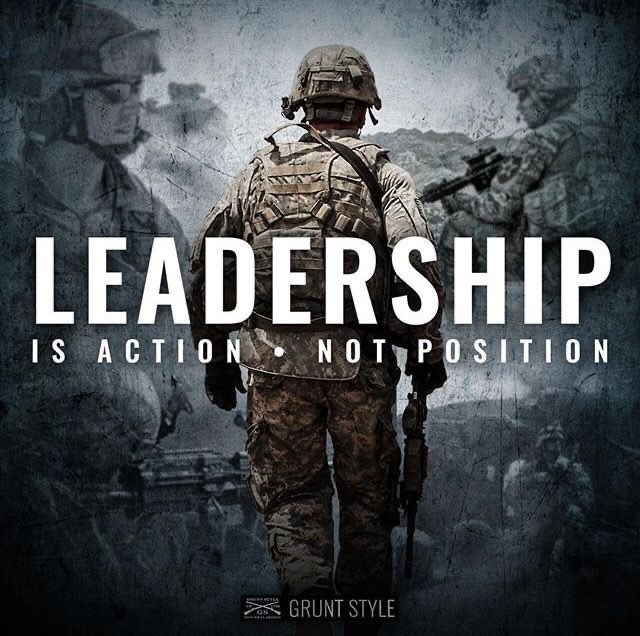 #leadership #leadershipbyexample #marines #army #navy #airforce #uscg