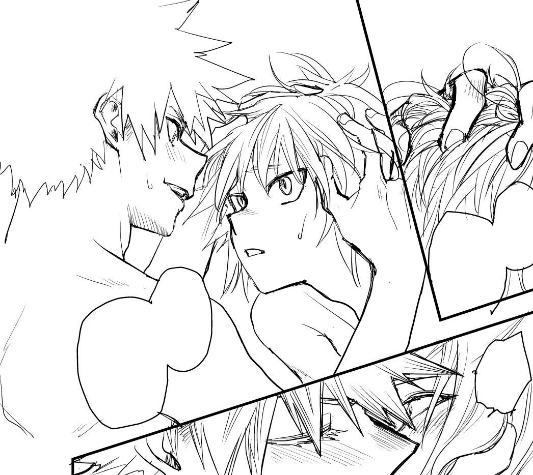ほぼほぼ全コマ描きなおしながら描いてるからめちゃめちゃ時間かかる…あと2,3ページ描けば仕上げにいけるんだけどそれが難関なんだ～ 