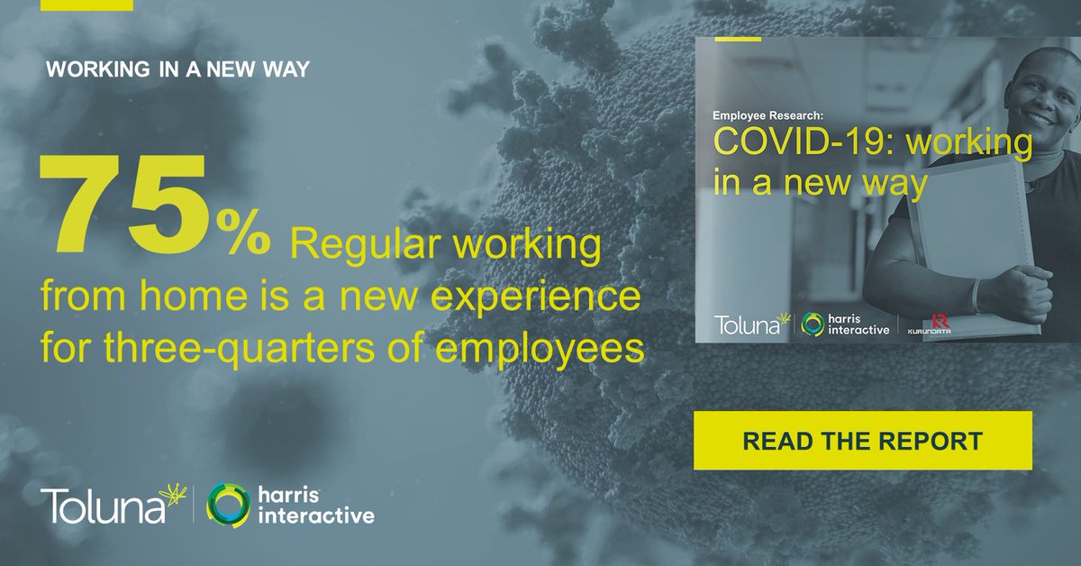 Harrisint_uk's tweet photo. We surveyed employees across 7 nations to find out how they're adapting to new ways of working in light of COVID-19.  Our unique study highlights what you need to know to support employees as the pandemic continues to unfold. Access here https://t.co/azkc6pisek #mrx 
@runresearch https://t.co/zVEch9ibTM
