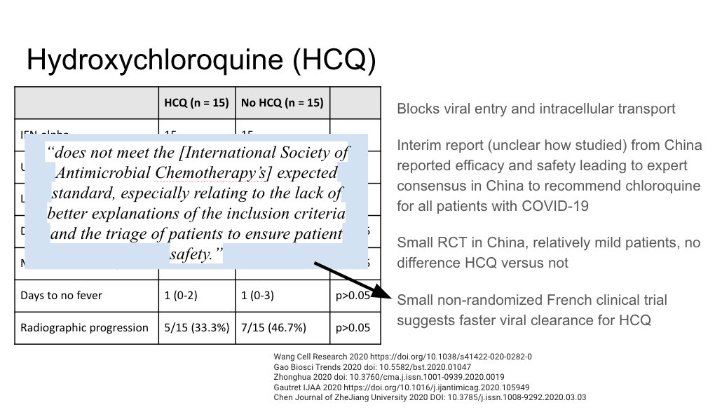 This HCQ that had a lot of press was essentially retracted