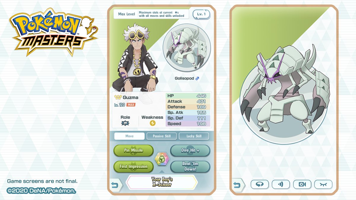 Guzma & Golisopod’s First Impression is a move to look out for! 