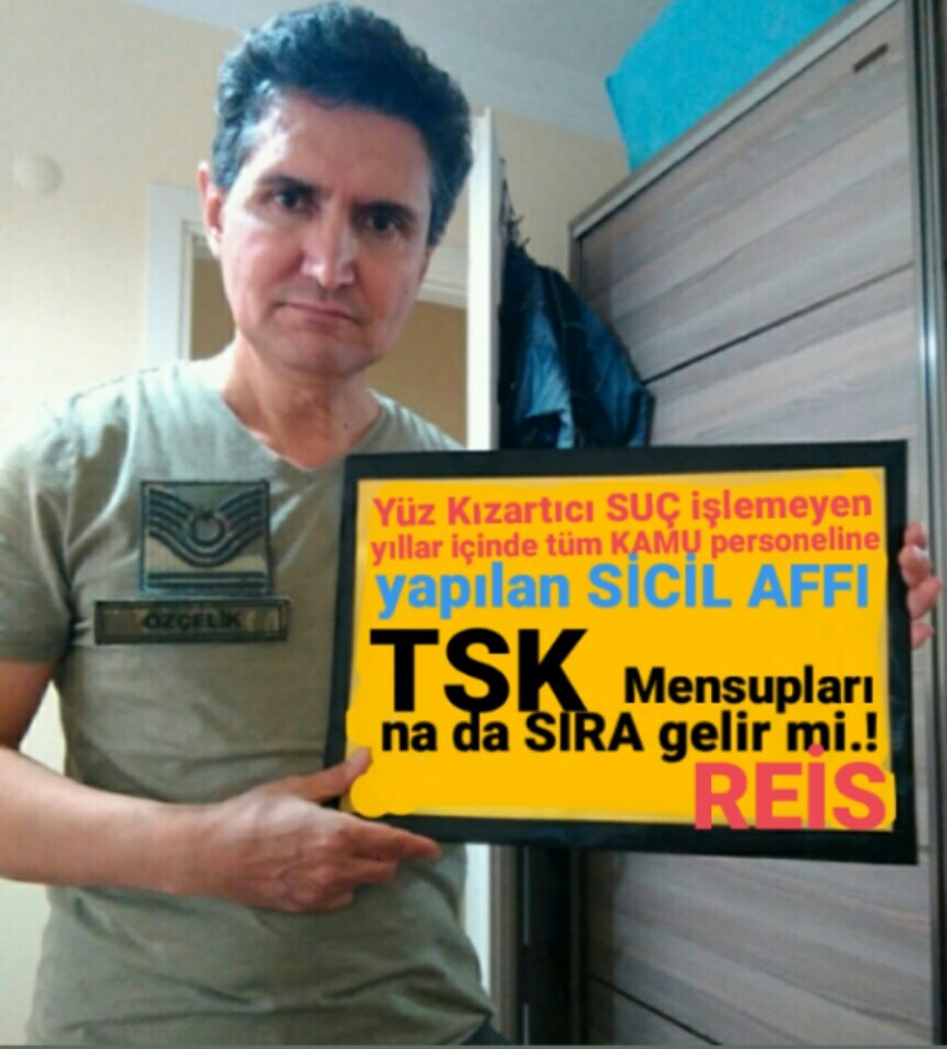 KOMANDOASTSUBA1's tweet photo. #ASKERinGönlüKırık 
✔ Yüz Kızartıcı SUÇ İŞLEMEYEN TSK'leri Mensuplarıda
✔ SİCİL AFFI bekliyor
✔ KADEME CEZA'ları ÖMÜR BOYU Sürüyor lütfen Hassasiyet @RTErdogan @RT_Erdogan @tcbestepe @kilicdarogluk @dbdevletbahceli @meral_aksener @tgmcelebi @T_Karamollaoglu @Dogu_Perincek https://t.co/jS5SrgOQ8k