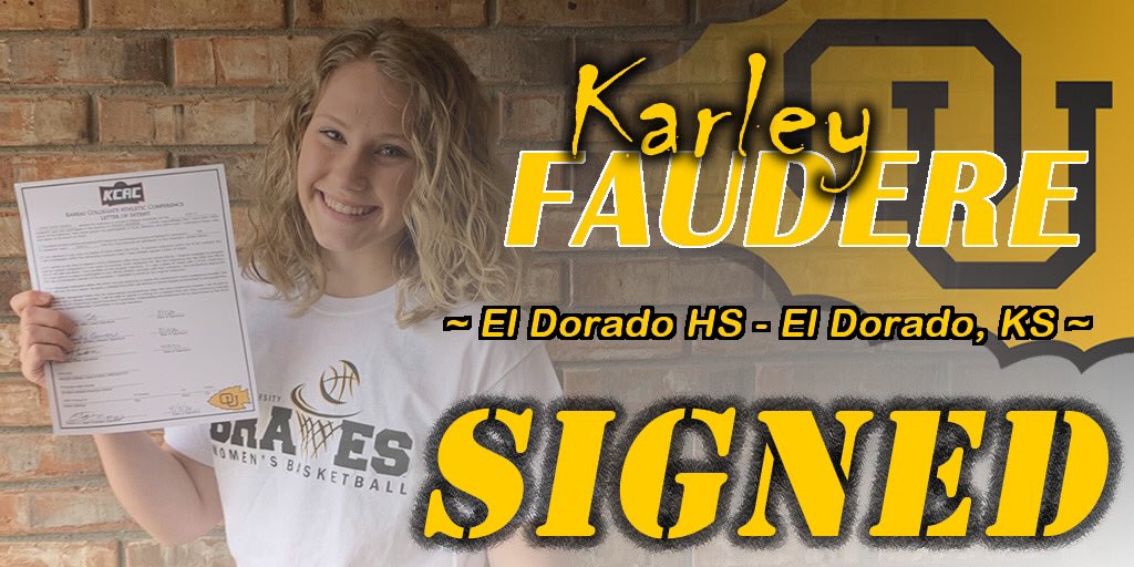 <a href="/KFaudere/">🐝Karley🐝</a> is officially a BRAVE!! Welcome to the #OUWBB family!! We are so excited to have you on campus in the fall!! #Braves20 #BravesNation 💛