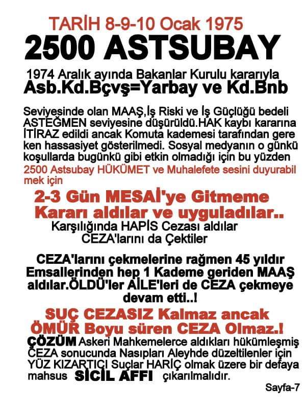 KOMANDOASTSUBA1's tweet photo. #ASKERinGönlüKırık 
✔ Yüz Kızartıcı SUÇ İŞLEMEYEN TSK'leri Mensuplarıda
✔ SİCİL AFFI bekliyor
✔ KADEME CEZA'ları ÖMÜR BOYU Sürüyor lütfen Hassasiyet @RTErdogan @RT_Erdogan @tcbestepe @kilicdarogluk @dbdevletbahceli @meral_aksener @tgmcelebi @T_Karamollaoglu @Dogu_Perincek https://t.co/BRePz7jkul