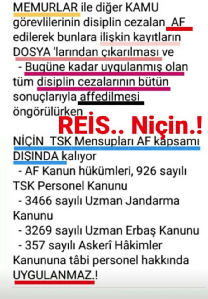 KOMANDOASTSUBA1's tweet photo. #ASKERinGönlüKırık 
✔ 1962'de AYAKLANANLAR AF edildi
✔CUNTACIlar AF edildi
✔ Yüz Kızartıcı suç işlemeyen TSK'leri Mensuplarıda
✔ SİCİL AFFI bekliyor @RTErdogan @RT_Erdogan @tcbestepe @kilicdarogluk @dbdevletbahceli @meral_aksener @tgmcelebi @T_Karamollaoglu @Dogu_Perincek https://t.co/c7zGzyxXJz