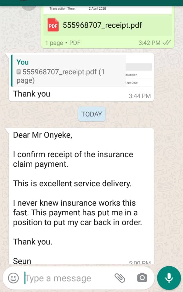 atiatinsurance's tweet photo. Feedbacks are what keeps us going and making sure your fears are settled is our utmost drive.

Want to be happy like the customer above? Send us a DM to learn more about our various insurance packages today!

#atiatinsurance #insurance #happycustomer #feedback #insurancebrokers https://t.co/gFCVUGhc02
