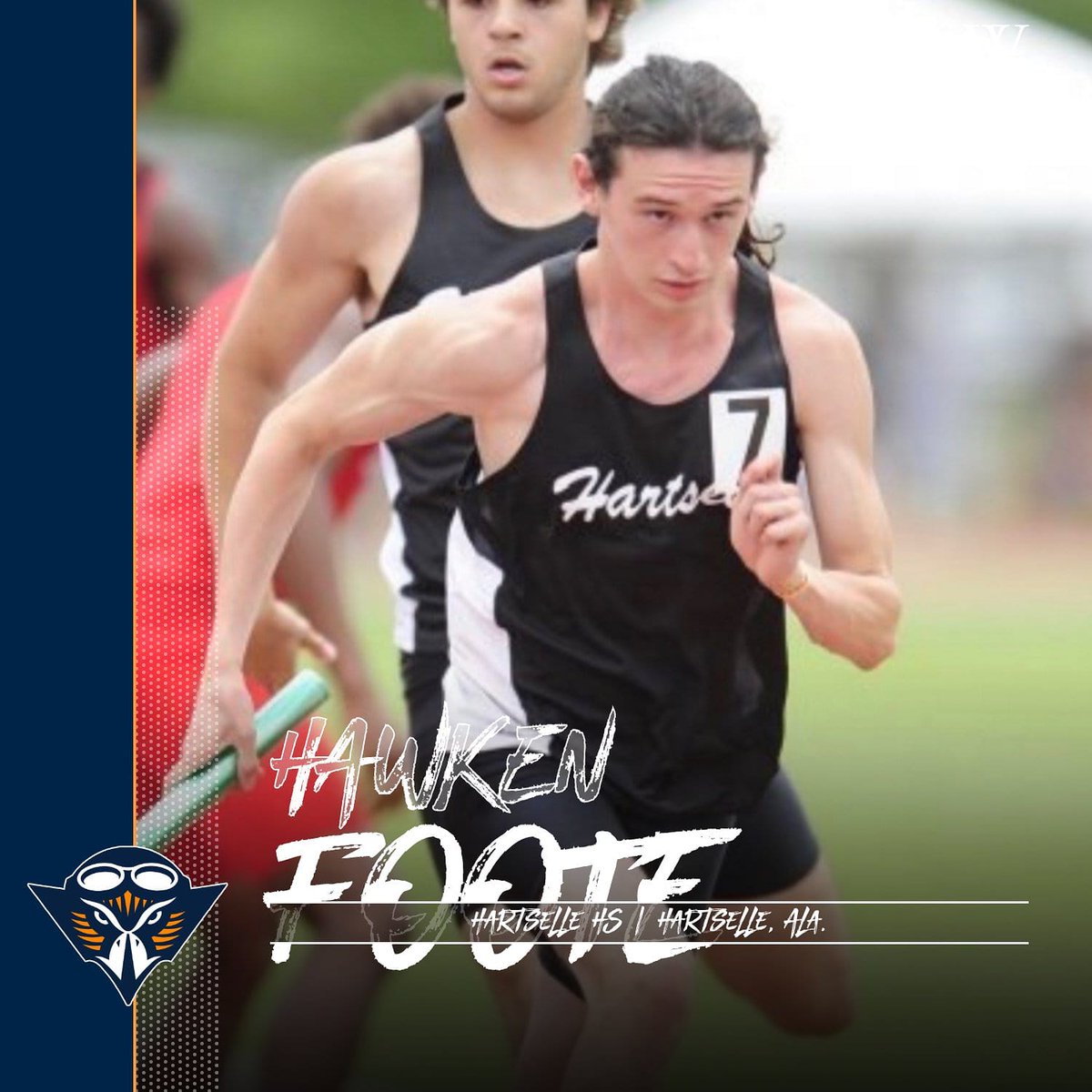 UTM_XC_TF's tweet photo. Help us welcome 6A Alabama indoor state 800m champion Hawken Foote to the Skyhawk family! https://t.co/QPkZC2yThY