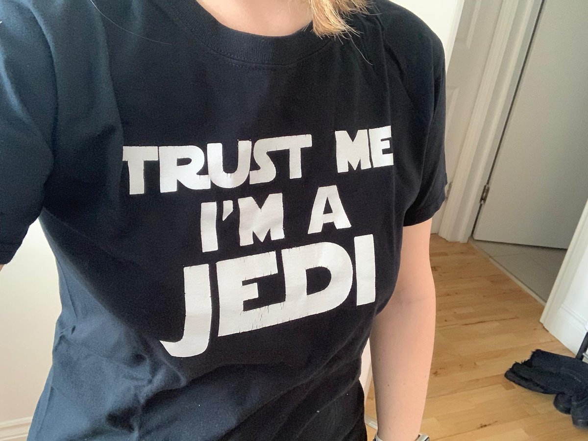 PsicoFlames's tweet photo. I forgot I had so many t-shirts at home #TheForceIsStrongWithMe https://t.co/yIRvaurCO3