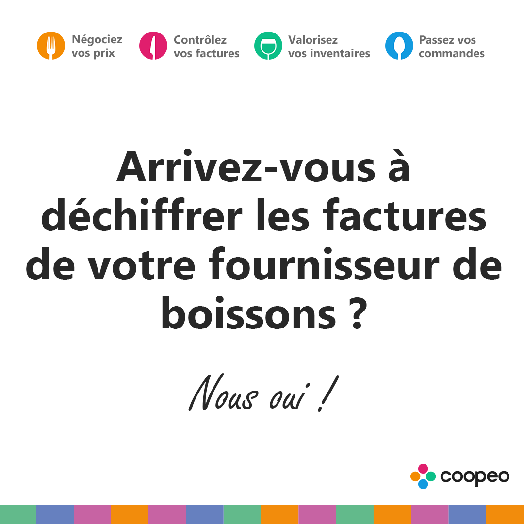 CoopeoAppli's tweet photo. 👀 Il y a beaucoup de colonnes dans la facture de votre fournisseur de boisson !
🕵️‍♂️ Chez Coopeo, nous décortiquons 🔎 chaque ligne:
➡️ PRIX RÉEL
➡️ COMPAREZ CE QUI EST COMPARABLE

Testez COOPEO !
👉 https://t.co/NOjoesFfVV

👌 Coopeo est toujours unique en France 😉 https://t.co/ciEaWT5aK2