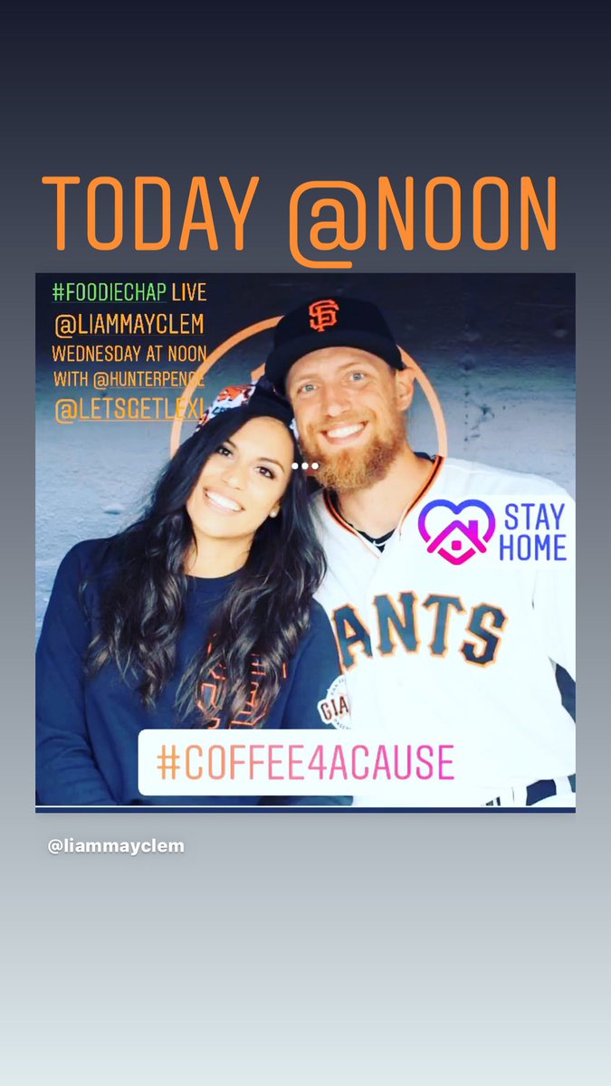 #foodiechap ☕️ ⚾️ Tickled to bits to have coffee time with @letsgetlexi & hubby @hunterpence 
Today at 12 Noon @instagram 
Talking up their coffee project supporting @nokidhungrysf #liamslist #kpix #kcbs #coffeeforacause
