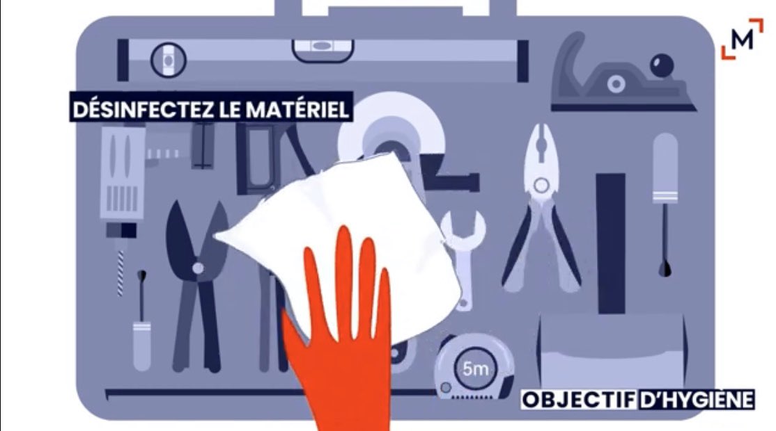 Kriscorti's tweet photo. 🏗Bonnes pratiques sur chantier pour faire 🚧 au #COVIDー19 ⛔️🦠 
@preventionbtp #solindustriel 

🎥Vidéo par Agence Method 
https://t.co/Ng04MbXbDN https://t.co/0GmlXXZURI