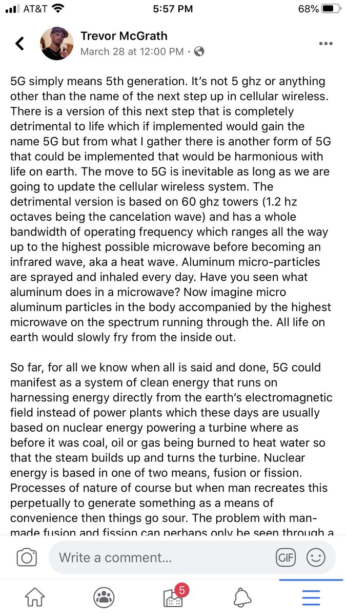 Here’s some more opinions on 5g...