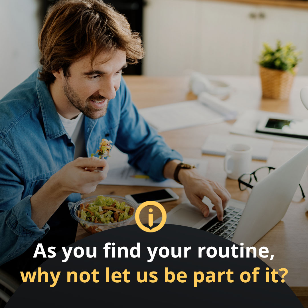 INTOFFICEATL's tweet photo. As you find your routine, why not let us be part of it. Our local phone answering can be setup in 24 hours without a long-term contract. 

#IntelligentOffice #SmallBusiness #PhoneAnswering #Entrepreneurship #WorkFromHome https://t.co/gCNCPrSSfv