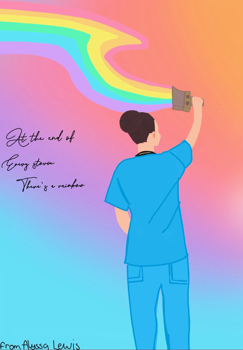 Lovely picture from my daughter! Stay safe everyone and look out for that rainbow! #ThankYouNHS #StayHome #NotAllHeroesWearCapes #WednesdayMotivation