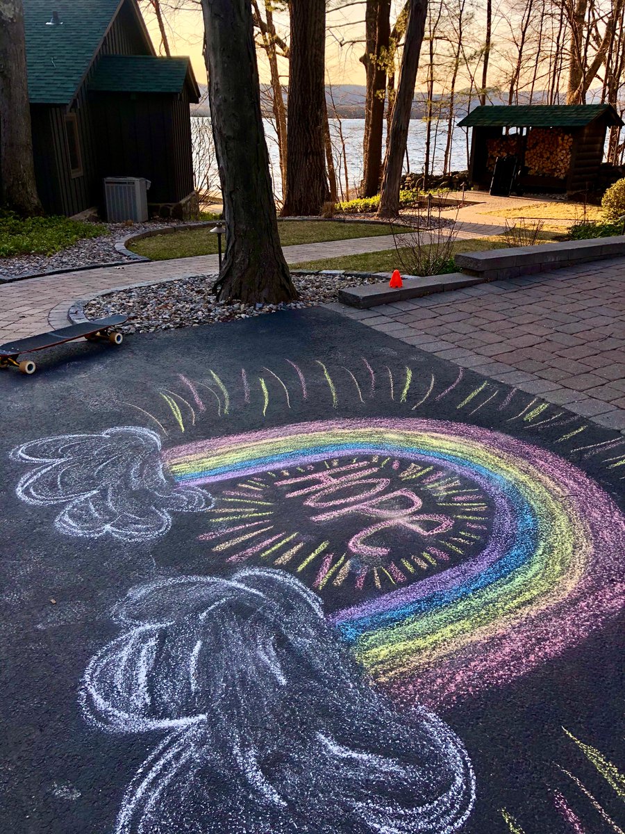 I_LOVE_NY's tweet photo. Thousands of rainbows have been spotted decorating buildings, businesses, and neighborhoods across NYS as a symbol of hope during what is an uncertain time. Help spread that hope by sharing your rainbow photos using #NYHopeHunt! @NYSomh 🌈 #ISpyNY 📸: @megandority via Instagram https://t.co/zekAatWmws
