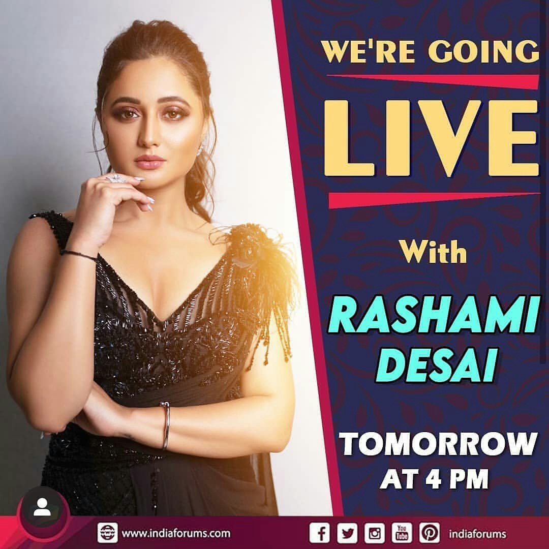 Rashmians 📣📣
Tomorrow rashami will be coming live at three places.

<a href="/Spotboye/">SpotboyE</a> 1PM
<a href="/ipopdiaries/">POP Diaries Media</a> 3 PM
<a href="/indiaforums/">India Forums</a> 4PM
Do join her and send them questions so she can answer you all.
I will join what about you all?
Rt and spread this message ❤❤
#RashamiDesai #TeamRD #TheRDShow