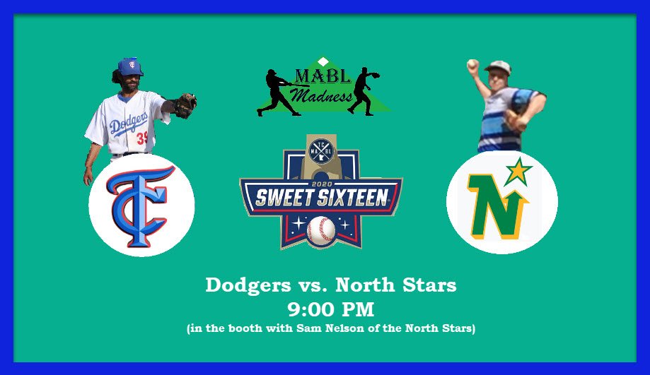 MABLmetrics's tweet photo. Game 2 at 9:00 will be the @TCMABL_NStars vs @DodgersTc! https://t.co/CMMldbzU6P