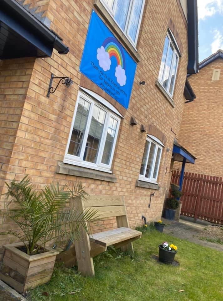So we didn’t have any crayons to draw a rainbow so we printed a banner instead to say a massive thank you to all of our front line workers during this crazy time... #thankyou 💙<a href="/WestYorksPolice/">West Yorkshire Police</a> <a href="/WYFRS/">West Yorkshire Fire and Rescue Service</a> <a href="/clairetaylforth/">Claire Taylforth</a> <a href="/YorkshireAirAmb/">Yorkshire Air Ambulance</a> <a href="/YorksAmbulance/">Yorkshire Ambulance</a> <a href="/LeedsNews/">Yorkshire Evening Post</a> <a href="/Northernflags/">Northern Flags</a>