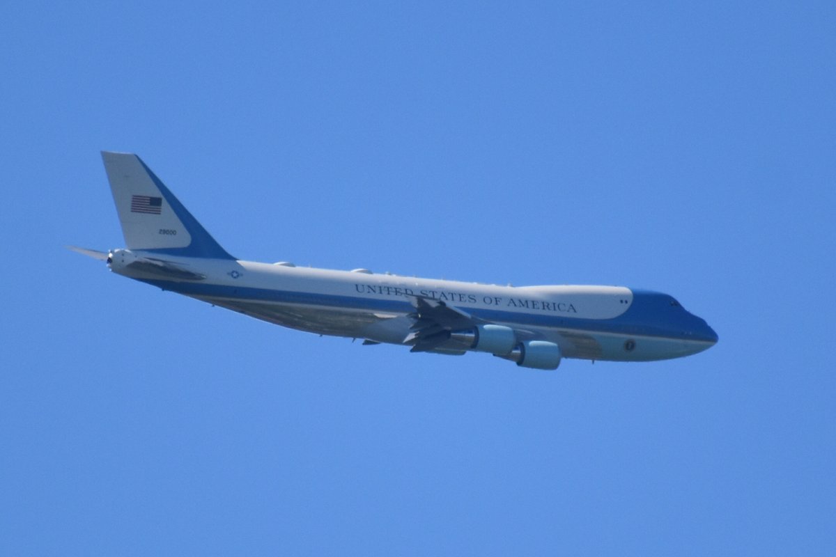 Did you see this iconic airplane flying over the Susquehanna Valley today? The 747, known as Air Force One when the president is aboard, was doing routine touch-and-gos at HIA. A WGAL viewer shared the photo.