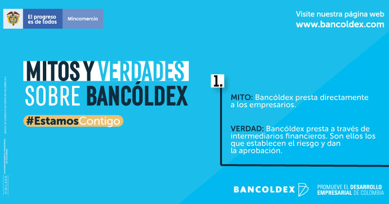 Bancoldex's tweet photo. ¿Qué sí y que no es Bancóldex? 🧐

Somos el banco de desarrollo empresarial de Colombia, esto quiere decir que nuestros recursos son canalizados a los empresarios a través de los intermediarios financieros. 🏦➡️💰➡️🧑‍💼👨‍💼 https://t.co/07YRJfPEYl