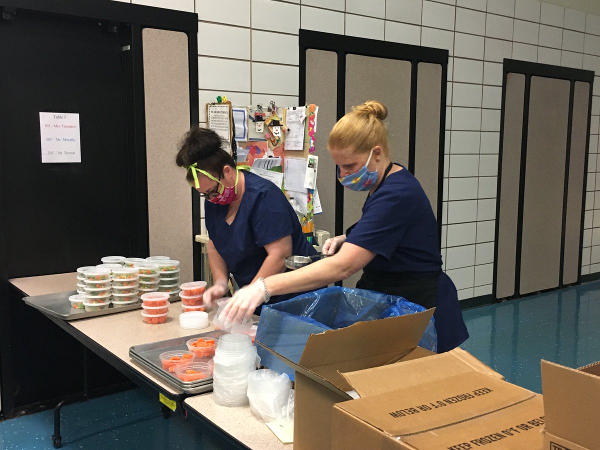 EastPennSD's tweet photo. A special TY goes out to our food service employees that continue to feed our Ss throughout our school closure. Remember these community heroes and keep them close to your heart when you return to your school cafeterias! #EastPennPROUD #lowliferiderrocks https://t.co/aVFBMuxQdo