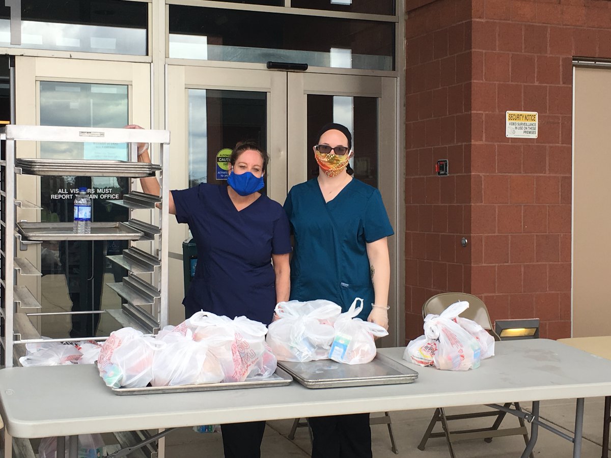 EastPennSD's tweet photo. A special TY goes out to our food service employees that continue to feed our Ss throughout our school closure. Remember these community heroes and keep them close to your heart when you return to your school cafeterias! #EastPennPROUD #lowliferiderrocks https://t.co/aVFBMuxQdo