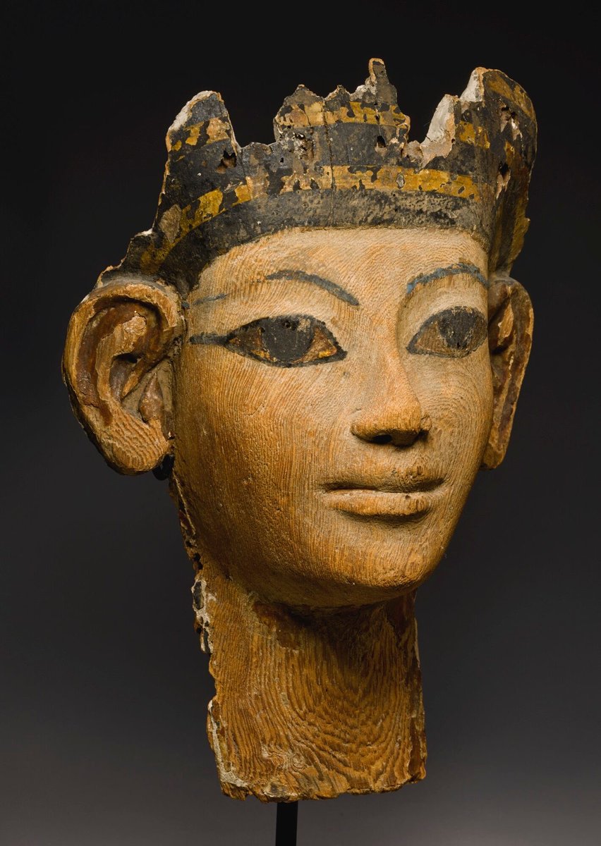 wmorrisonjr's tweet photo. A happy Passover to all who celebrate. Polychromed wooden mummy mask from the reign of Amenhotep II or III, 1426-1353 BC. @DASmith_MMXX #Passover #Pascua #Paque #Passah #Egypt https://t.co/xJv0ruBGSk