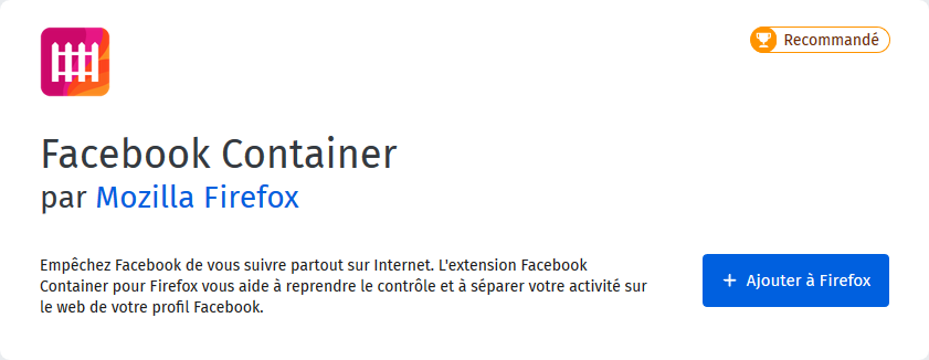 MidovskyTN's tweet photo. Has someone tried this extension?
#FacebookContainer #privacy #mozilla #firefox https://t.co/ZXjLbQ85H5