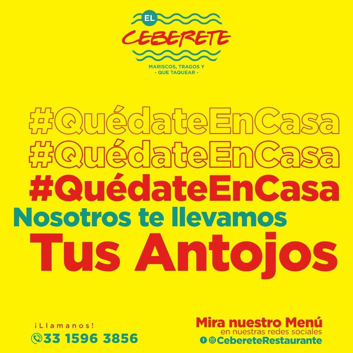 ElCeberete's tweet photo. #QuedateEnCasa y disfruta de nuestro menú especial para que no tengas que cocinar en esta cuarentena!!! 🔥 Hoy a partir de las 10:30 AM y hasta las 6:30 PM #Domicilio #MariscosEstiloSinaloa https://t.co/V8KK7fmUZU