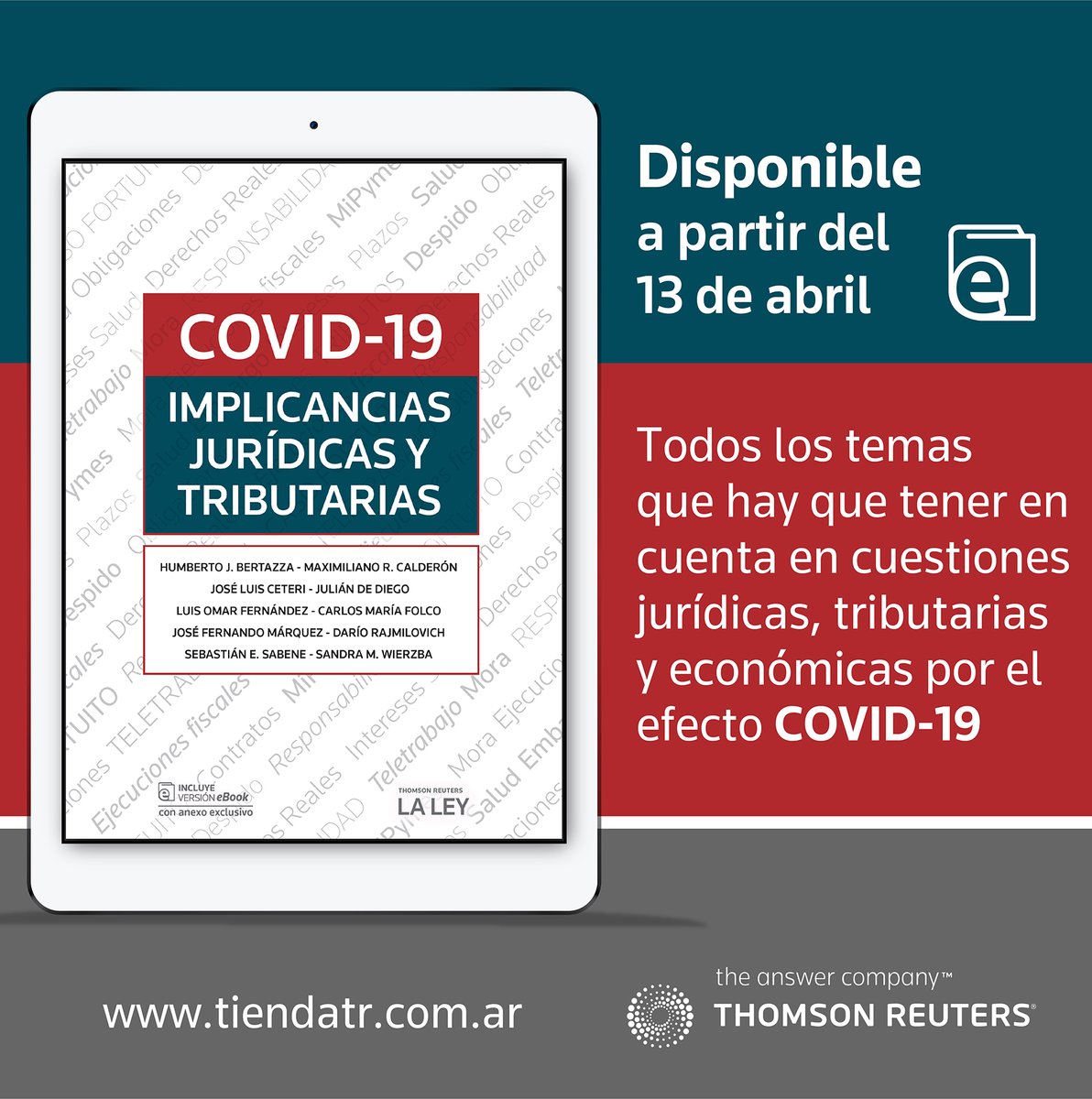He participado en un eBook sobre el análisis tributario de las medidas que tomó el gobierno con motivo del COVID-19. La publicación va a estar disponible a partir del 13 de abril. Les comparto la tapa.