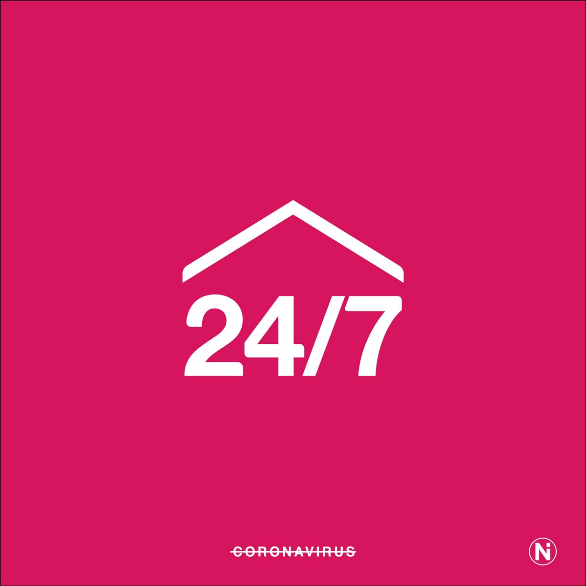 NONEiDEAS's tweet photo. 24/7 STAY AT HOME.

#SafeAtHome #StayHome #StayAtHome #QuedateEnCasa #SaferAtHome https://t.co/3lchi9ajr3