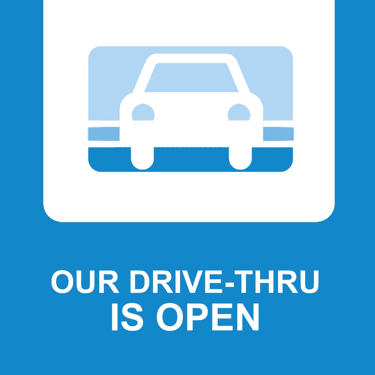 USFCU's tweet photo. Just a reminder that our drive thru is still open!  We can do all in-person transactions while keeping a safe distance.  Our lobbies are still closed as a #coronavirus precaution. You can also access your account 24/7 through our various electronic services! https://t.co/si51CjwQmZ