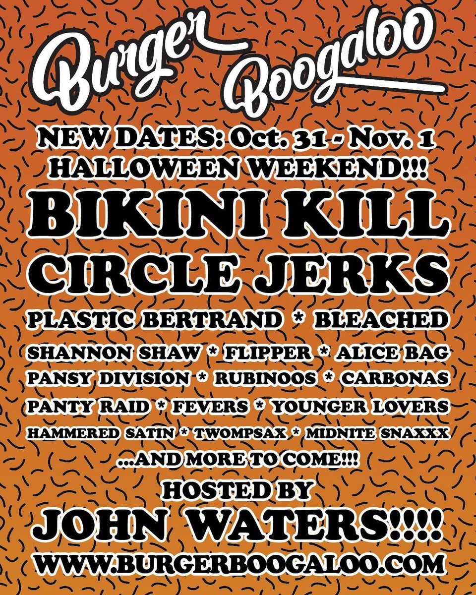 Can you imagine getting to be outdoors for a lineup like this? 🤤🤤🤤 Wash those hands and we’ll see you on Halloweekend! ❤️❤️❤️