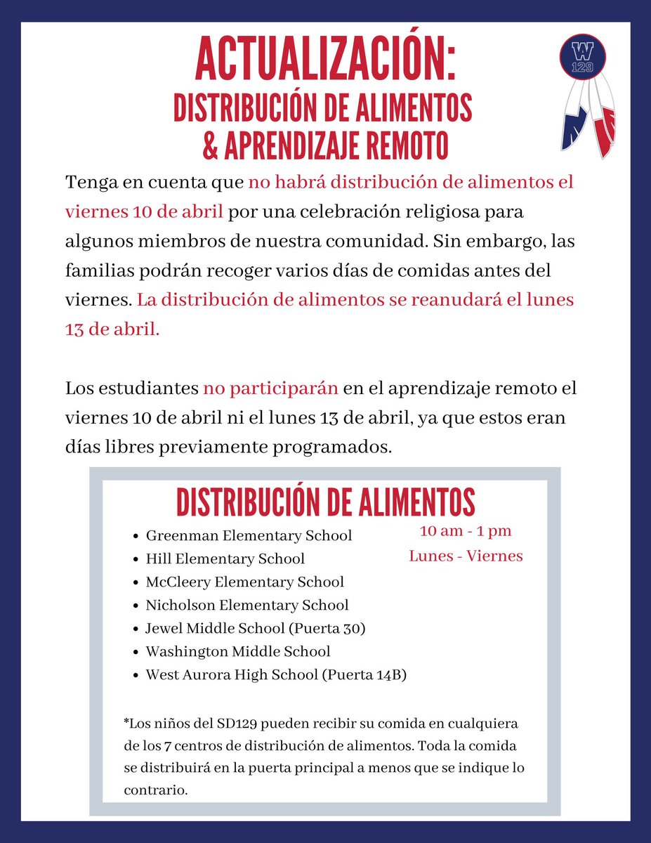 sd129's tweet photo. Actualización:
Distribución de Alimentos &amp; Aprendizaje Remoto. https://t.co/qy523ywNXW