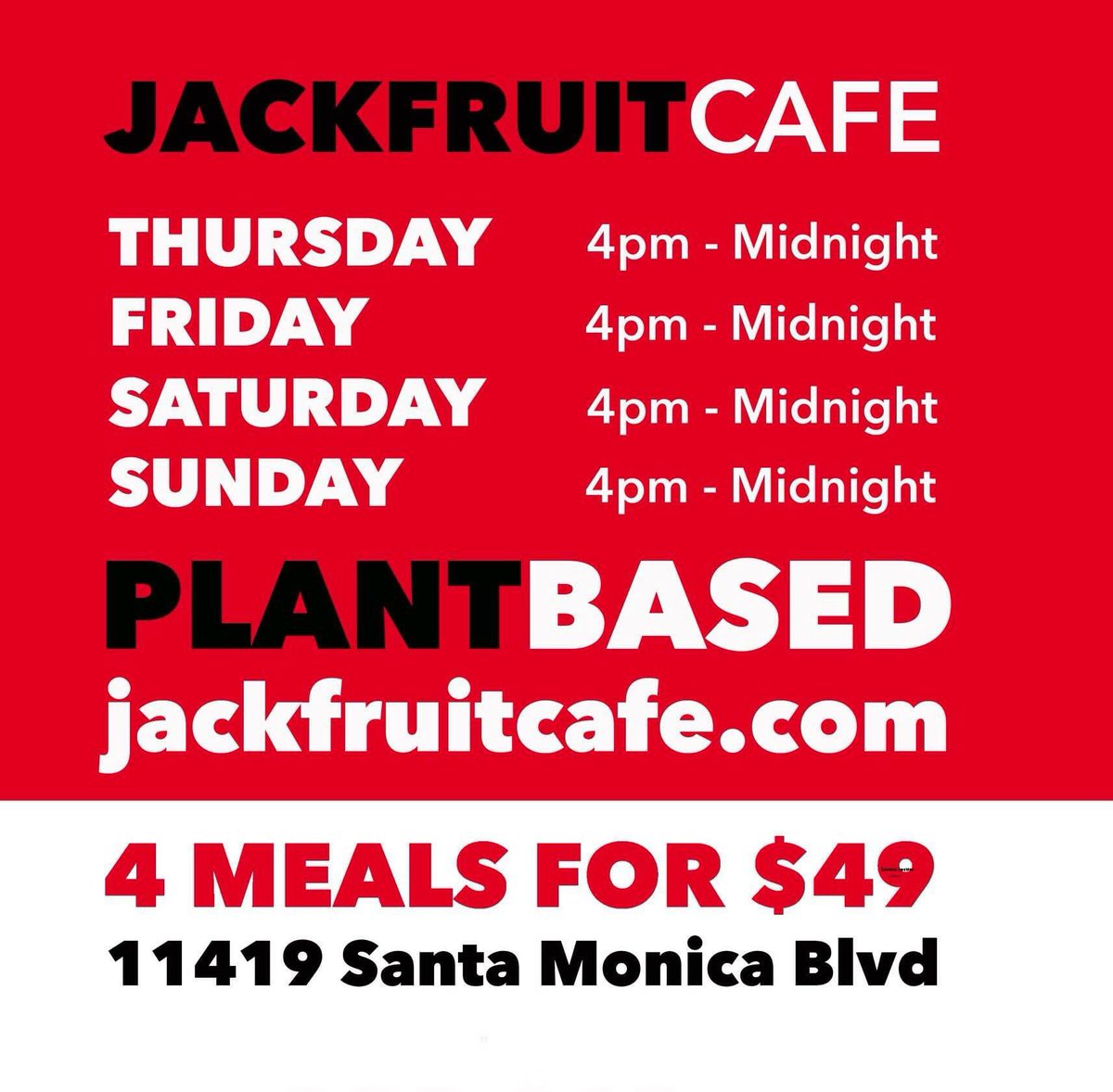 JackfruitCafe's tweet photo. Meals include:Spaghetti in Beyond Meat Red Sauce w/ grilled veggies, Beyond Meat Loaf w/Creamy Potatoes &glazed Brussel sprouts, Pulled BBQ sandwich w/roasted potatoes &a Jackfruit bowl w/Black Eyed Peas, Mac and Cheese, Collards &BBQ Jackfruit. ππ±π#JackfruitCafe #mealprep https://t.co/K4AWsv33AX