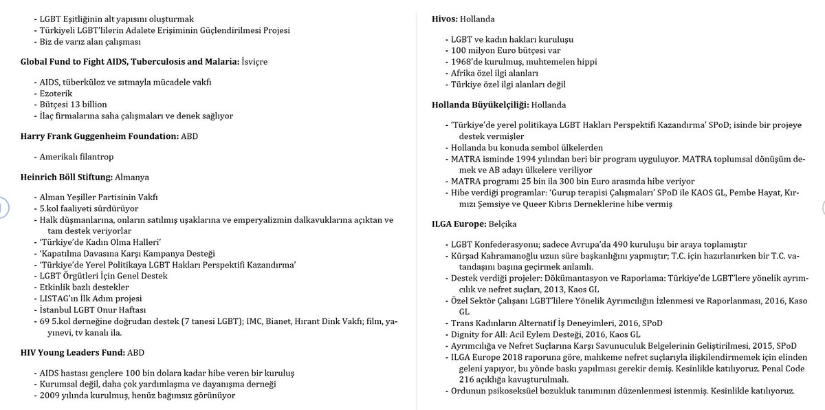 ABD, Avrupa Birliği ve Uluslararası pek çok kurum ve kuruluş ile bunların Türkiye işbirlikçileri tarafından LG*T’ye akıl almaz fonların aktarılması neden ola ki? Bu kurumlar özgürlük (!) elçisi mi?