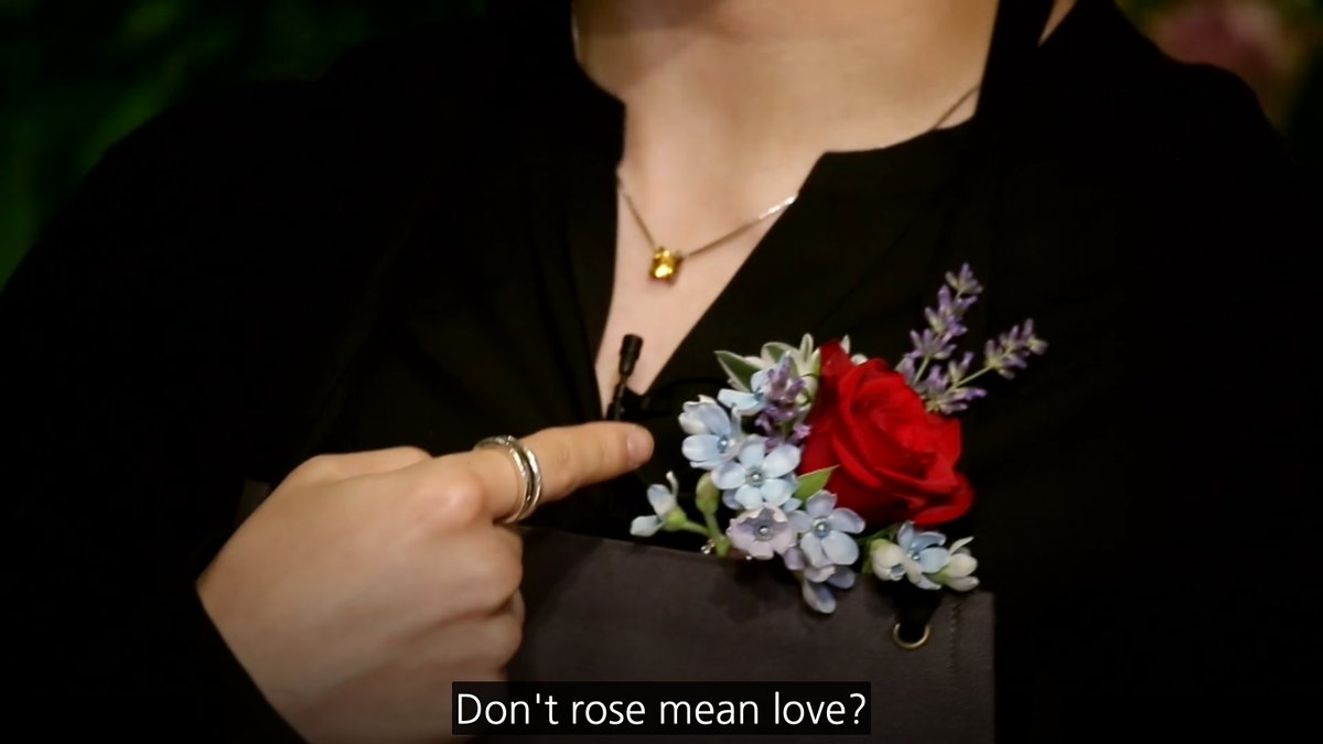 jimin's boutonniere- unpopular florist opinion roses are boring af- jimin ur perfect i don't wan roast u :(- that lilac is gonna die - jimin's lilac vs joon's clematis which will die first place your bets now on bighit dot com- SO MANY OXYPETALUM WHY15/10 bc park jimin