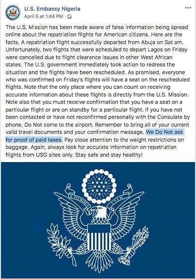 Here's an update on this thread – Statement from the Embassy. I honestly do have some questions but I don't expect a government body to give full disclosure about a problem / mistake.The tax requirement error is highlighted.