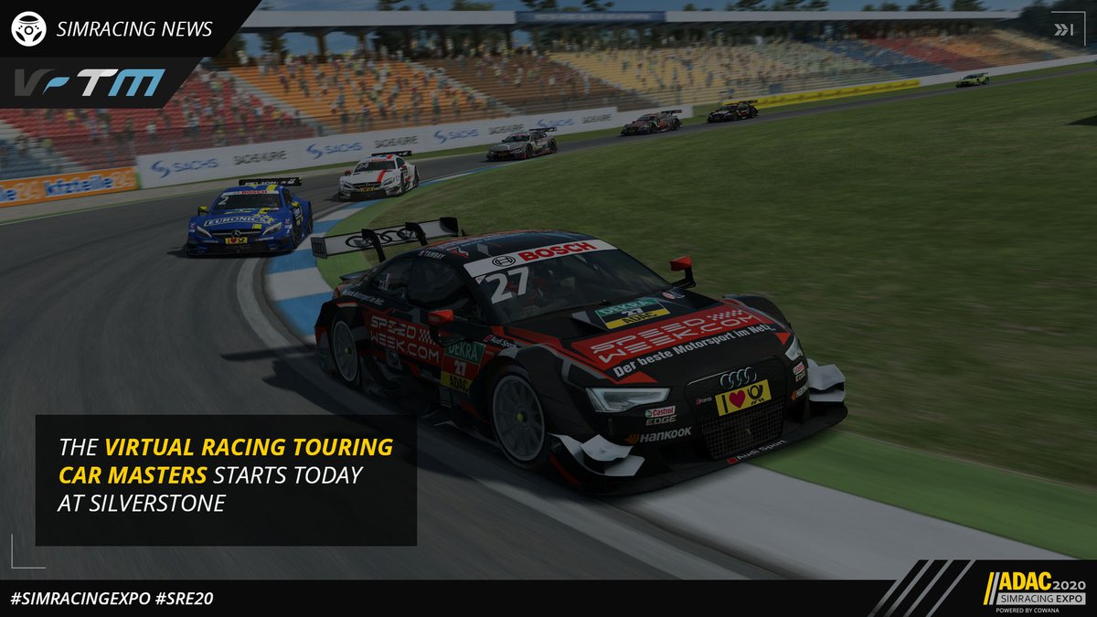 SimRacingExpo's tweet photo. Besides the DF3M, @myvirtualracing is also racing with its VRTM at Silverstone today!
Check out the stream: https://t.co/yQt1EHXA5t
#vrtm #simracing #simracingexpo #sre20 https://t.co/yUfUPNF2ju