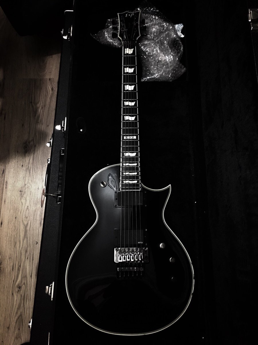 LostprayOffcl's tweet photo. This black beauty was used on the recordings of Lostpray’s first album; That’s Why in 2014 
•
#lostpray #thatswhy #esp #especlipse #espguitars @ESPGuitars @ESPGuitarsUSA @ESPGuitarsJP https://t.co/Cv9tfTd74J