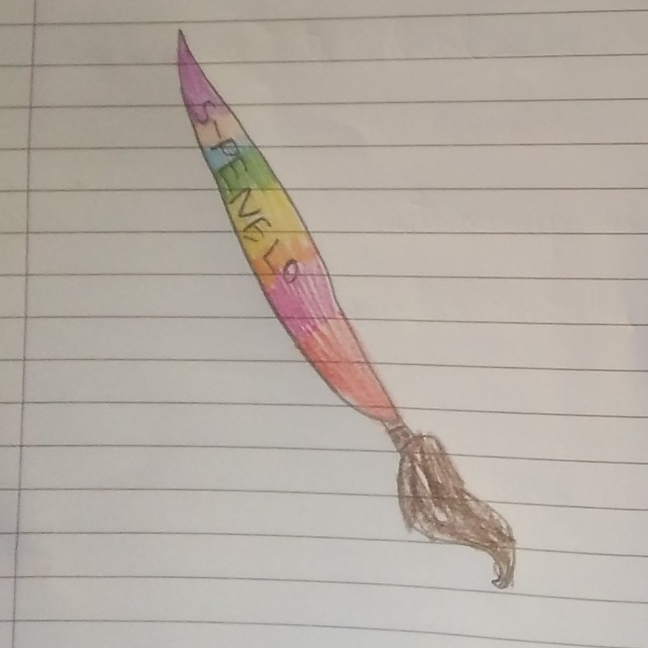 #RodariSocial/ 5 Valentina P. C'era un pennello che pennellava le cose. Un giorno trovò una "s" e si trasformò in uno spennello colorato che spennellava le cose